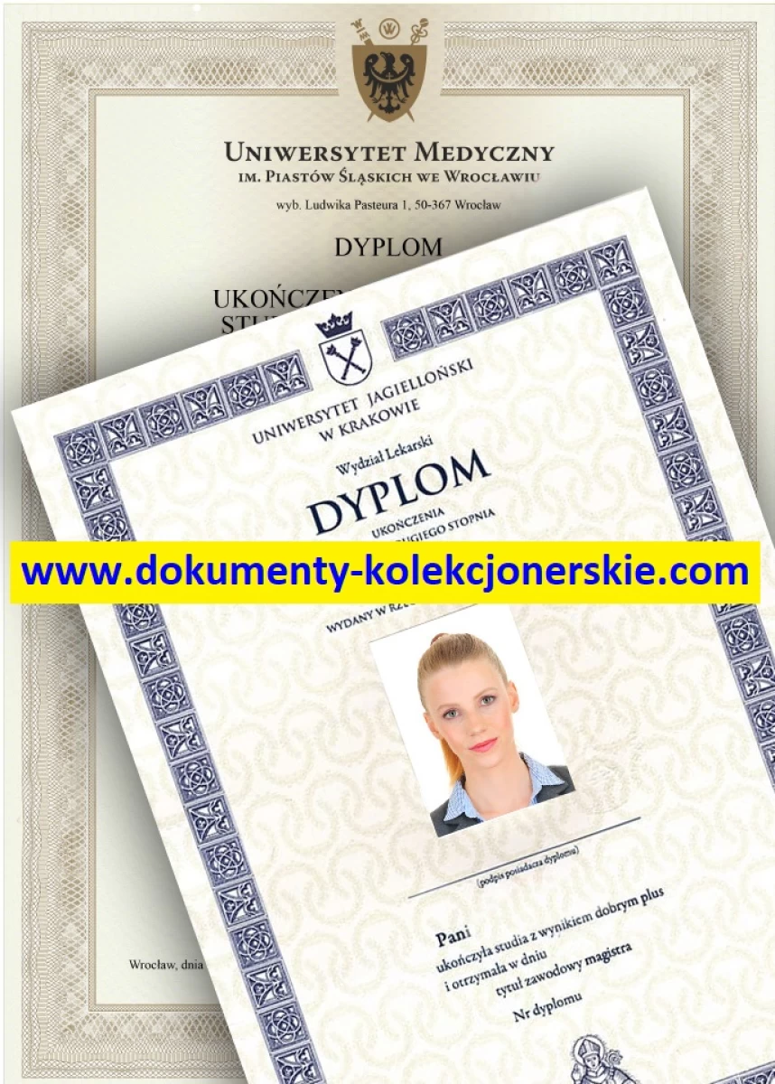 Kolekcjonerskie Dyplomy Studia Matura Magister Licencjat i Inżynier i inne