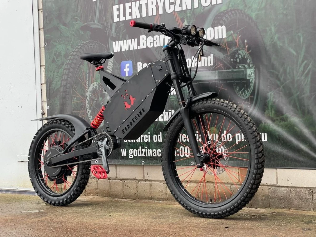 Najmocniejszy rower elektryczny Bearebike russell nitro 12000kw