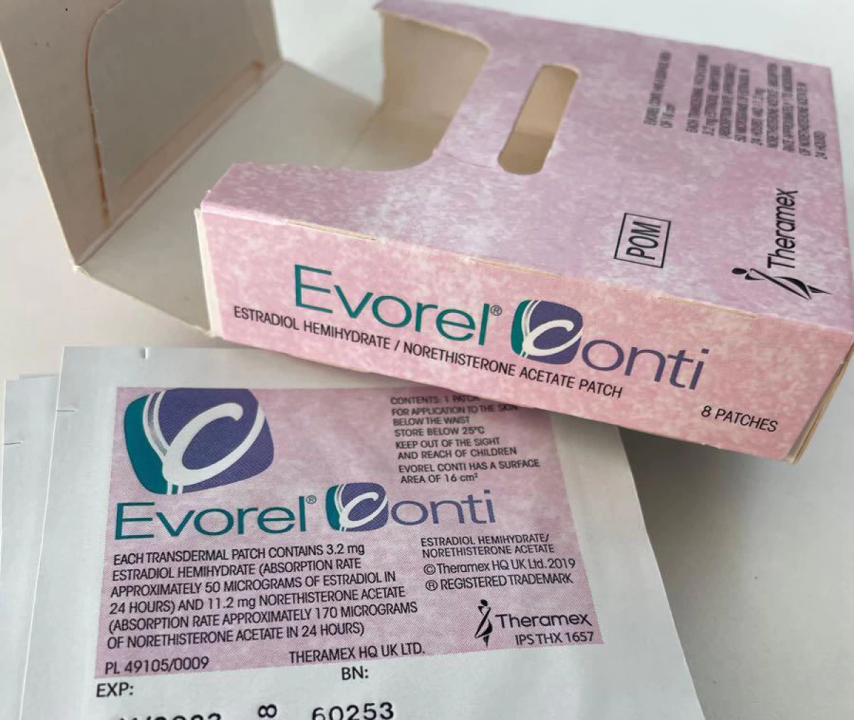 Evorel Conti (Systen Conti) sprzedam plastry 6 opakowań za opakowanie 70 zł