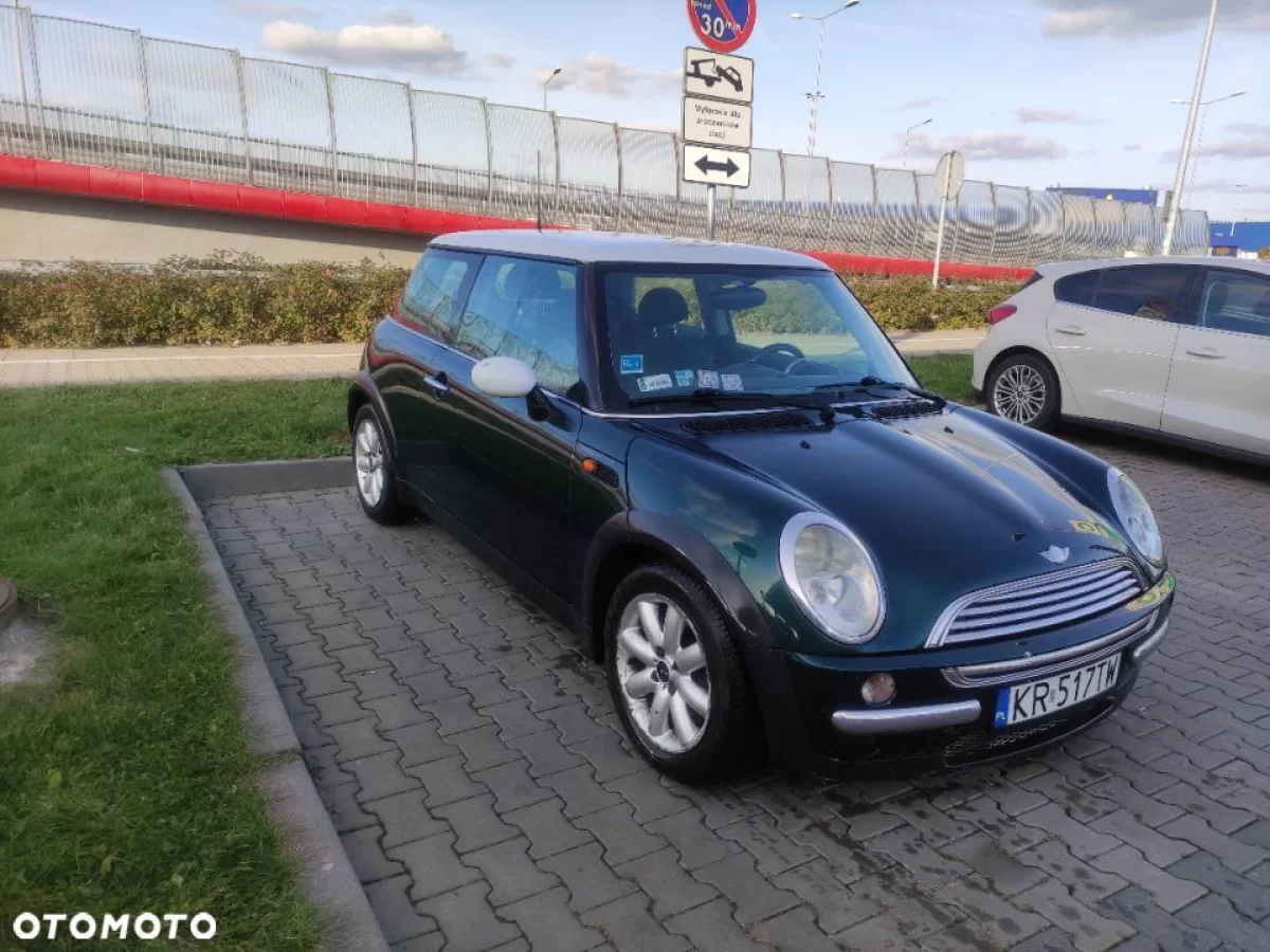 MINI Cooper Mini Cooper 2003r zielony butelkowy benzyna 113tys 115KM Klima