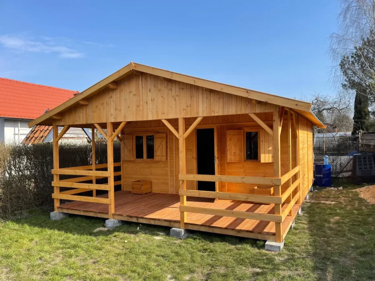Domek drewniany Domki drewniane dom domy z drewna działkowy 22m2 Olsztyn