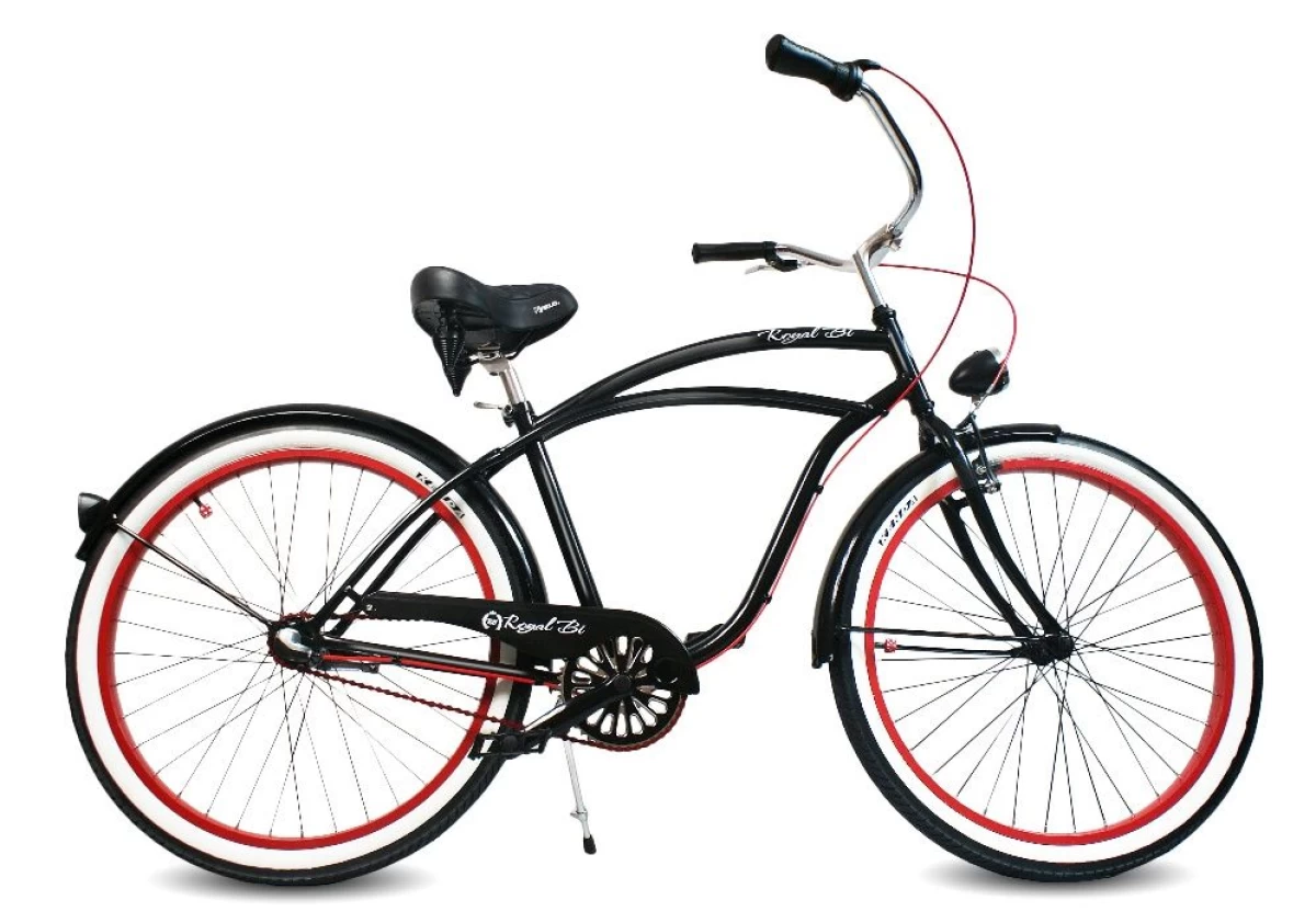 Rower miejski Beach CRUISER Dracula męski RoyalBi 3 biegowy