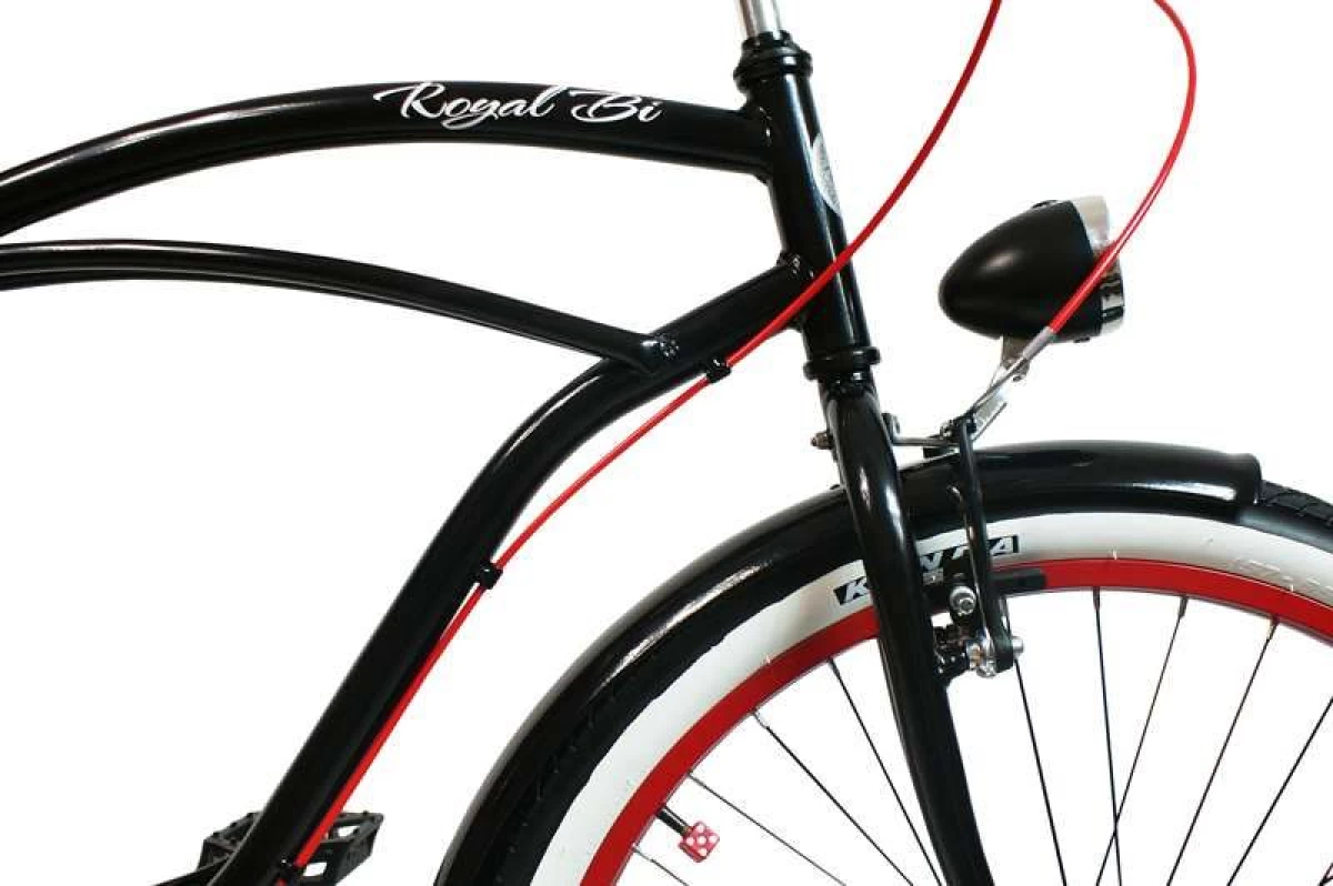 Rower miejski Beach CRUISER Dracula męski RoyalBi 3 biegowy
