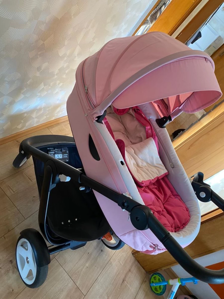 Wózek Stokke trailz 2w1 różowy