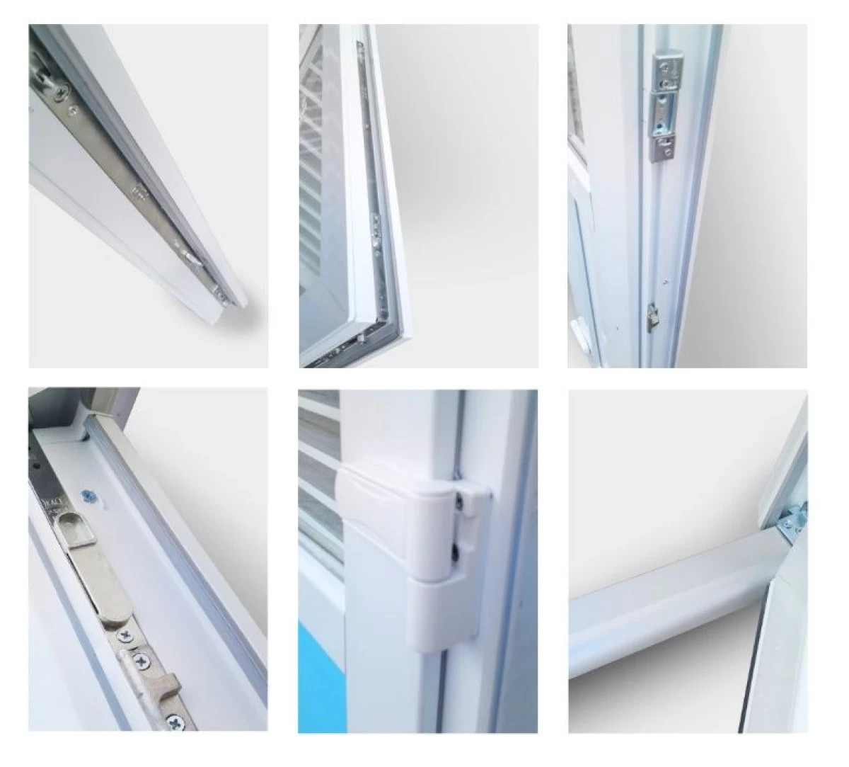 Drzwi zewnętrzne 90x200 PCV antracyt jak ALUMINIOWE sklepowe tarasowe