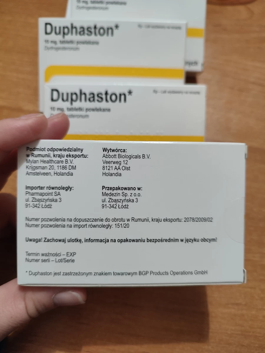 Odsprzedam Duphaston 10mg