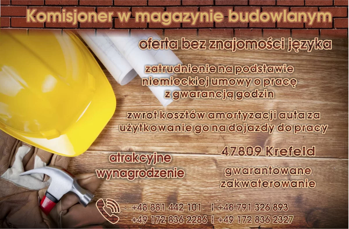 Komisjoner w magazynie spożywczym Netto w Krefeld (Niemcy)