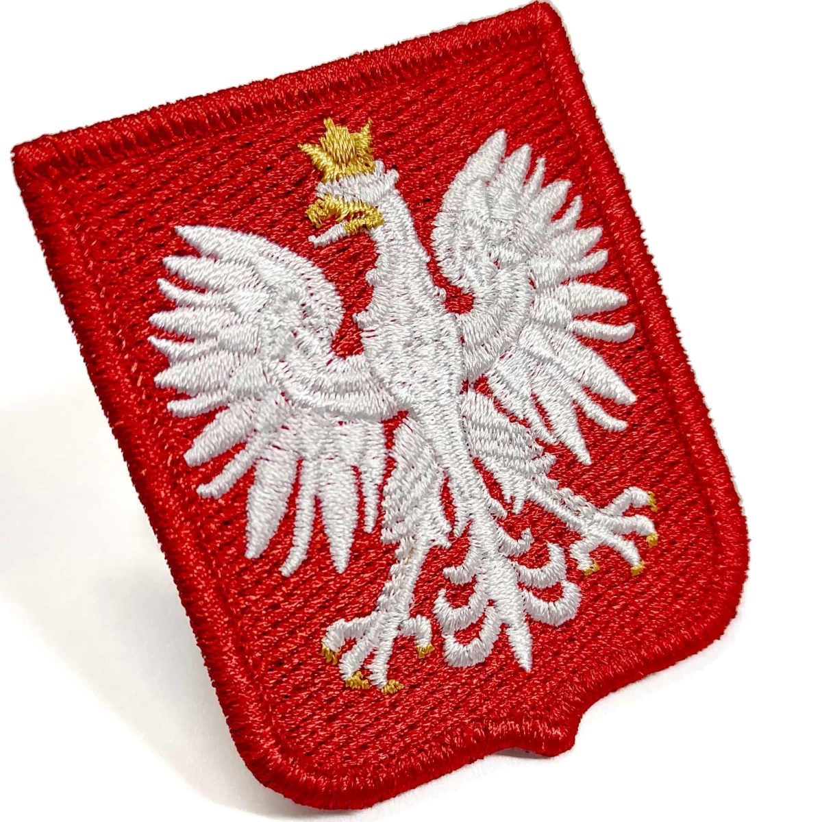 naszywka haftowana godło Polski, herb, emblemat, 55x66mm