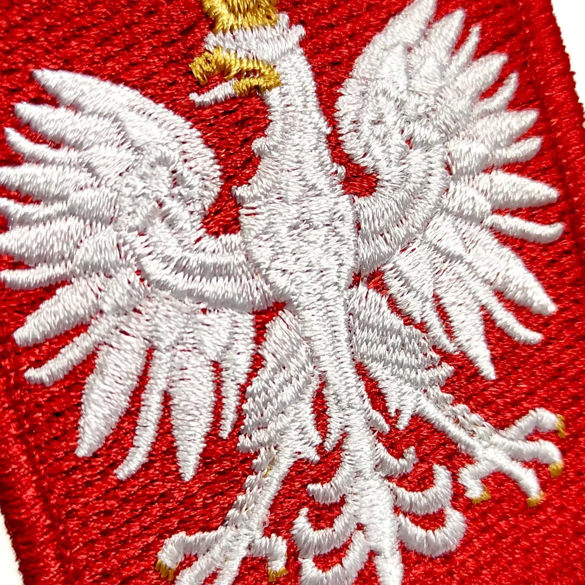 naszywka haftowana godło Polski, herb, emblemat, 55x66mm