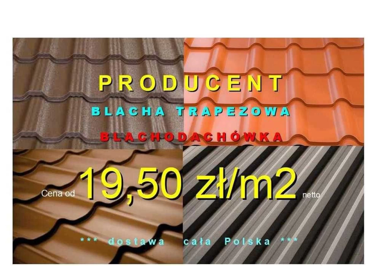 Blacha Blachodachówka Trapezowa Modułowa Trapez Producent Dost. Gratis