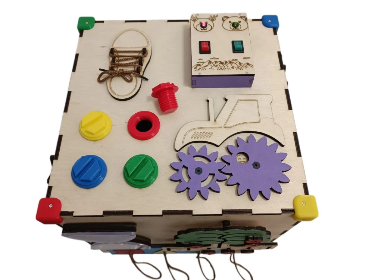 Kostka manipulacyjna sensoryczna Montessori Tablica Personalizowana