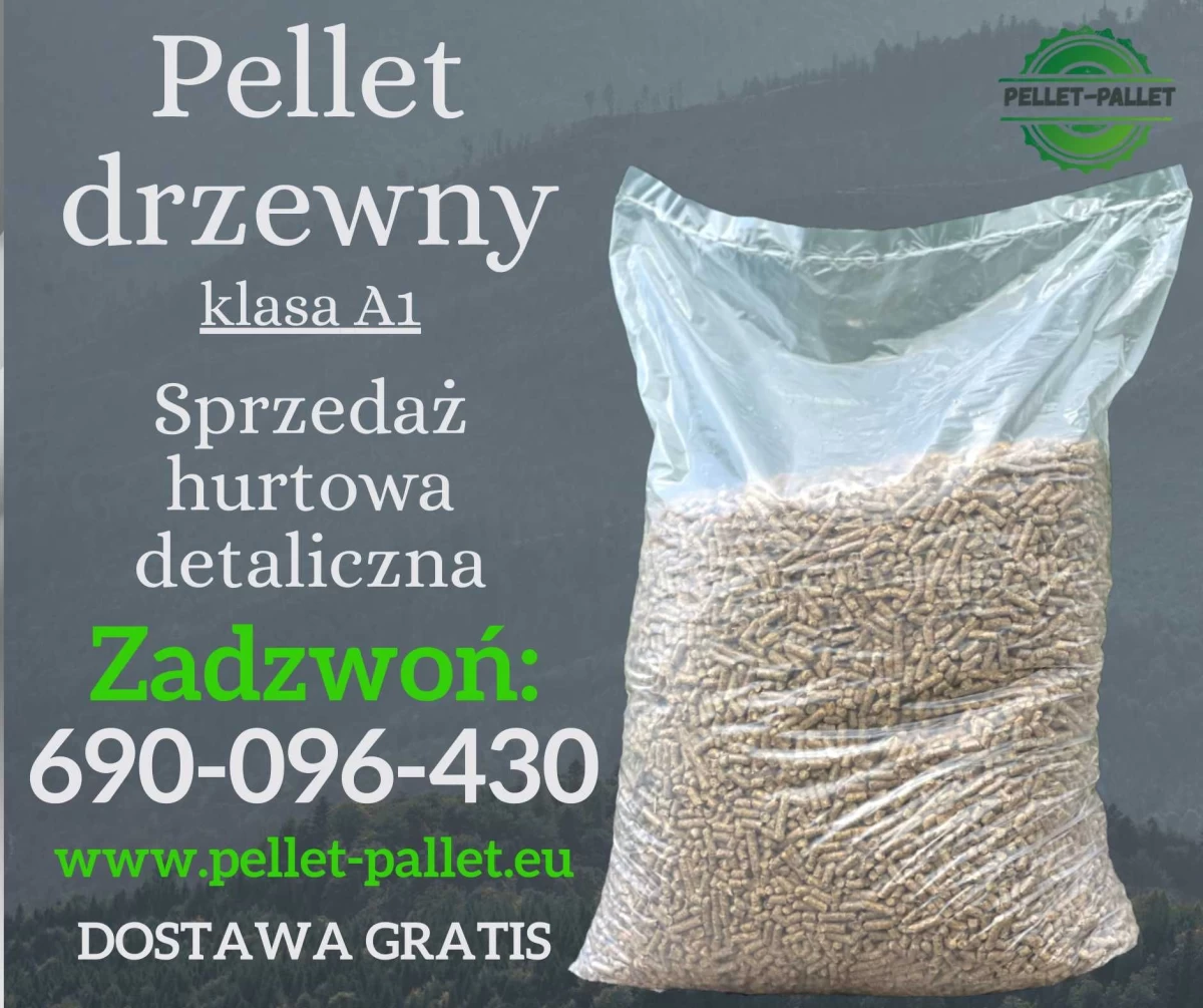 Pellet Jasny REZULT Drzewny Pelety Pelet Sosnowy A1/EN+