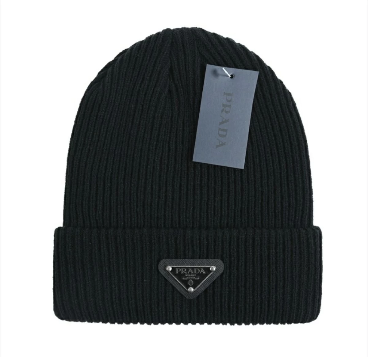 Elegancka czapka jesienno zimowa PRADA