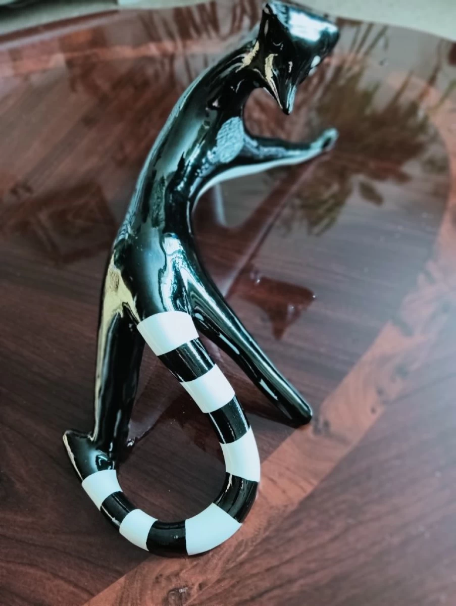 Zalotny Kot figurka porcelanowa AS Ćmielów