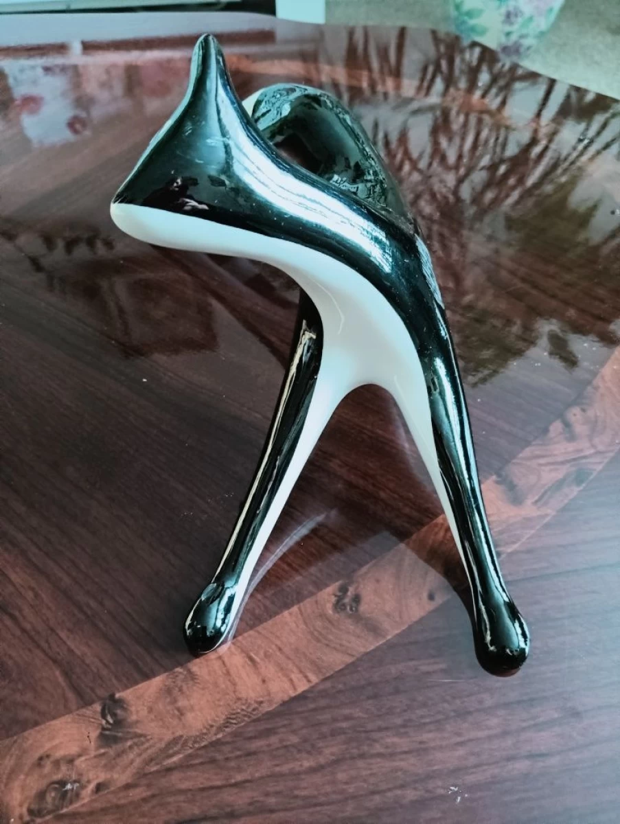 Zalotny Kot figurka porcelanowa AS Ćmielów