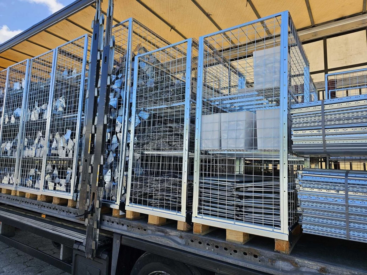 Kosz Siatkowy Nadstawka Gitterbox Regał Magazyn Transport Paleta Euro