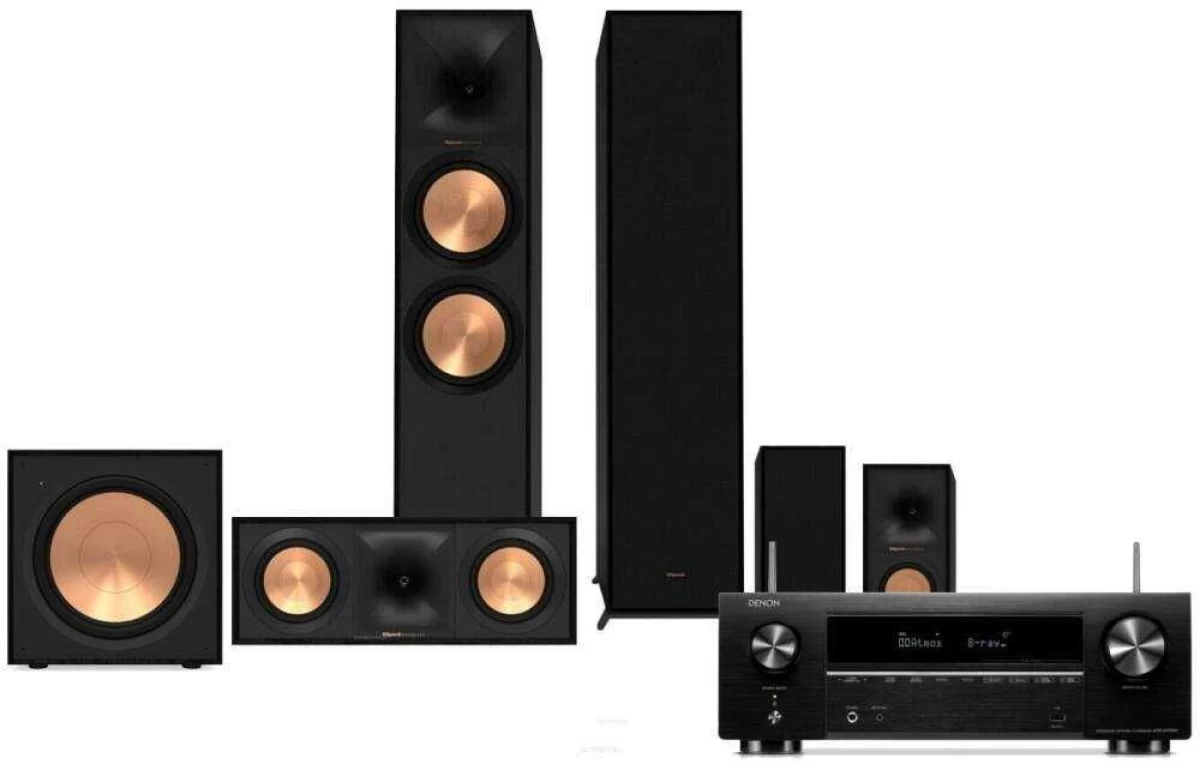 Kino Atmos Yamaha RX-V6A Klipsch R-600F R-50C R-40M R-101SW