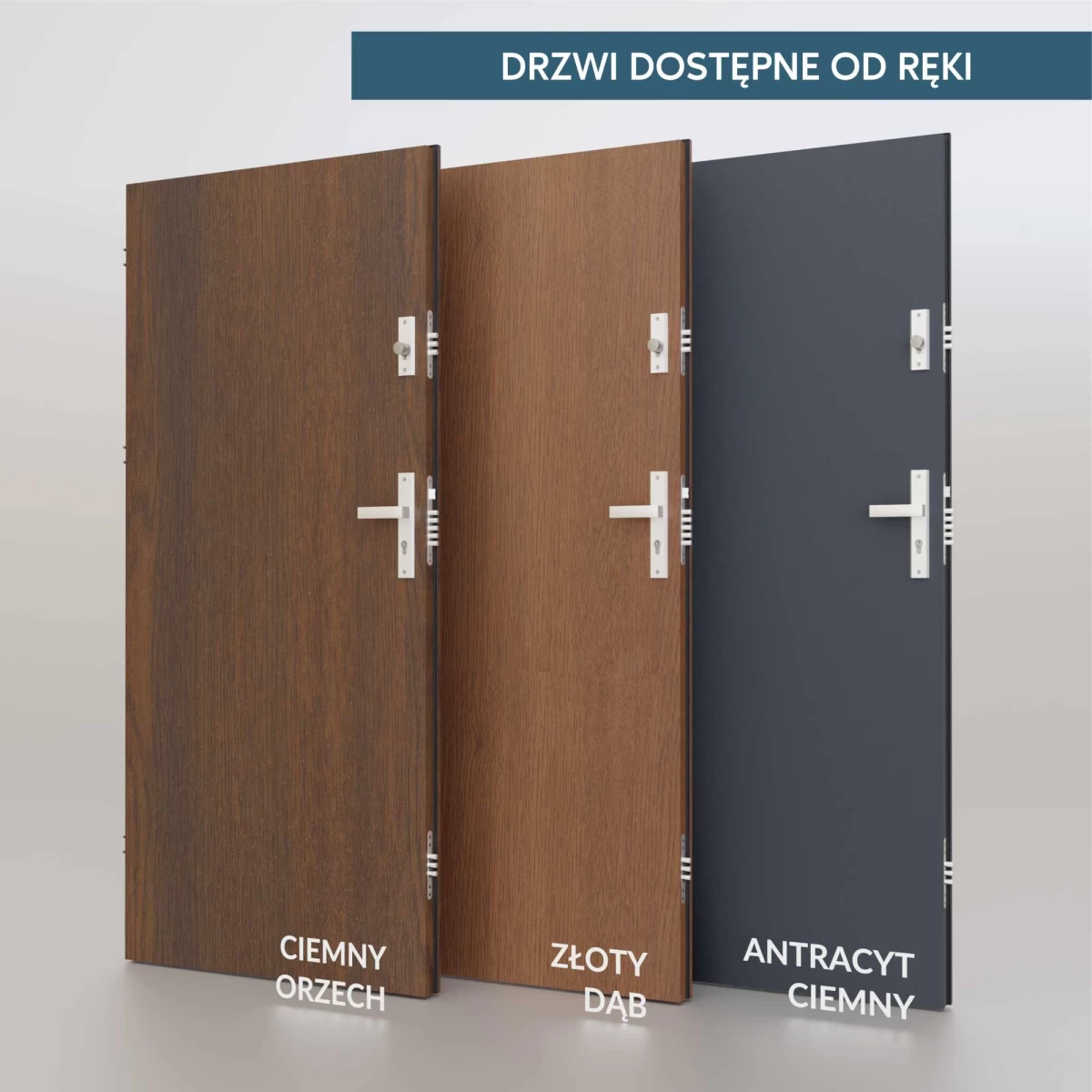 Drzwi stalowe antywłamaniowe RC 3, Rw = 43 dB z montazem
