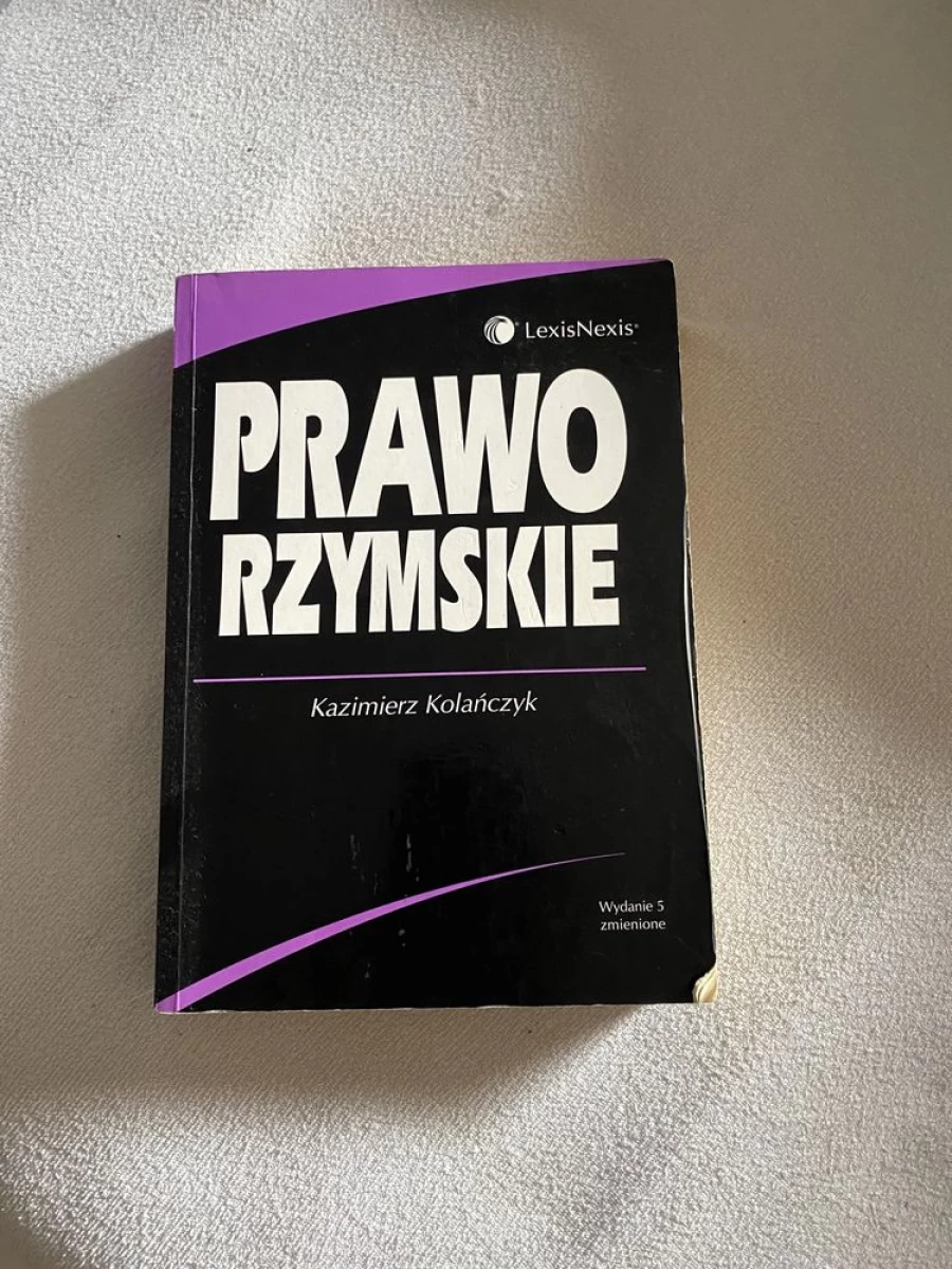 Prawo rzymskie Kolańczyk