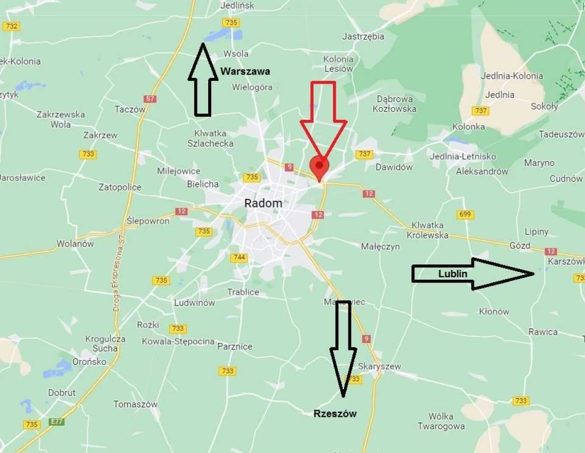 Wynajmę Budynek użytkowy 919mkw na działce 3000mkw Radom