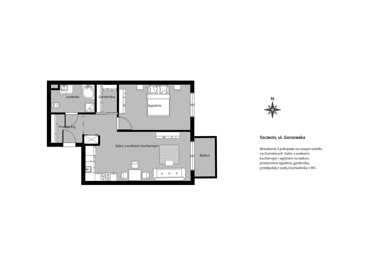 WYnajmę mieszkanie Szczecin Apartamenty Cukrownia