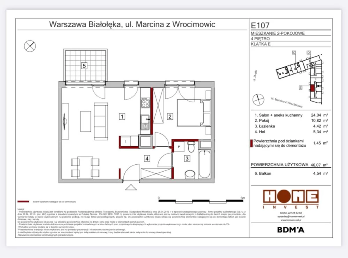 Sprzedam mieszkanie Warszawa bliska Białołęka 2 pokoje 46m2