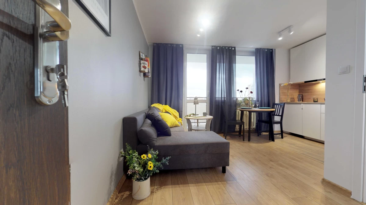 Wynajme Nowoczesne studio blisko Centrum Warszawa kawalerka 22 m2 BALKON