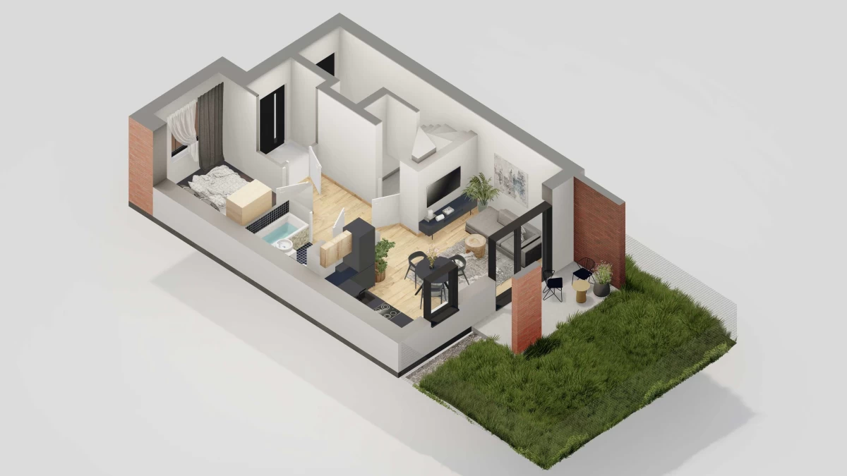 Sprzedam Mieszkanie 41,79 m2 balkon + teren zielony Budziwojska