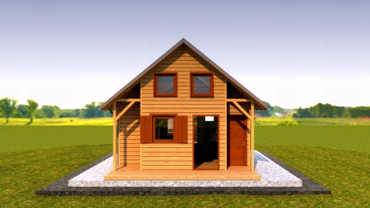 Domek drewniany letniskowy całoroczny 4m/5m 20mm Sprzedam