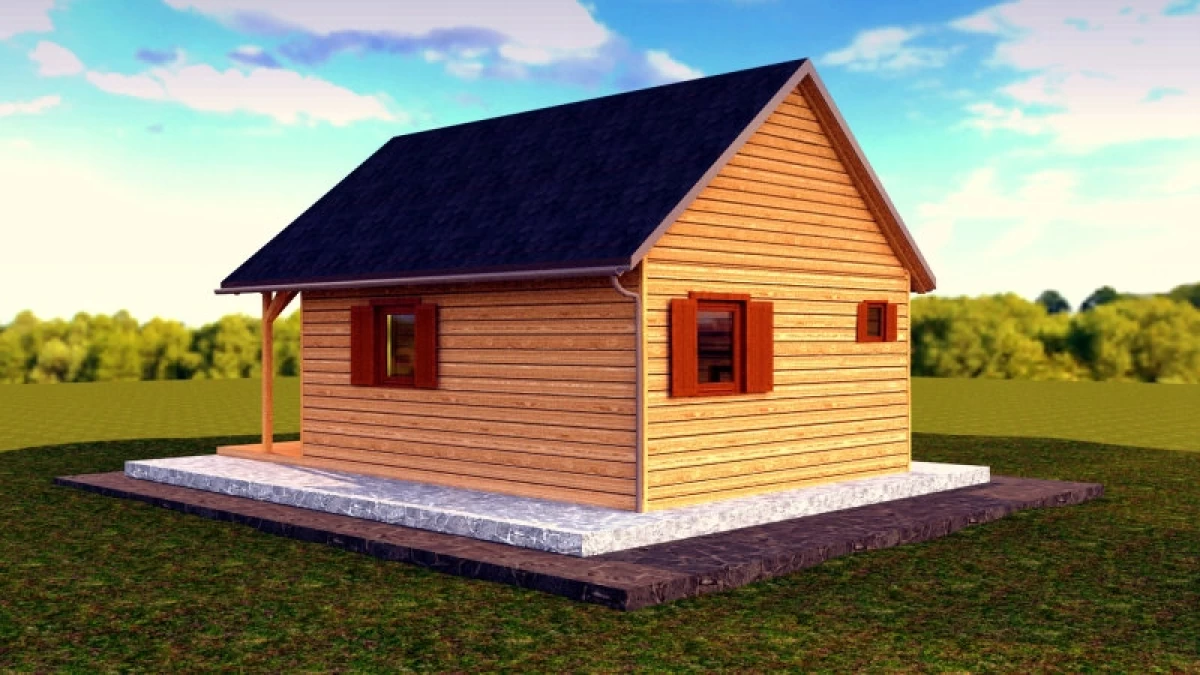 Domek drewniany letniskowy całoroczny 4m/5m 20mm Sprzedam