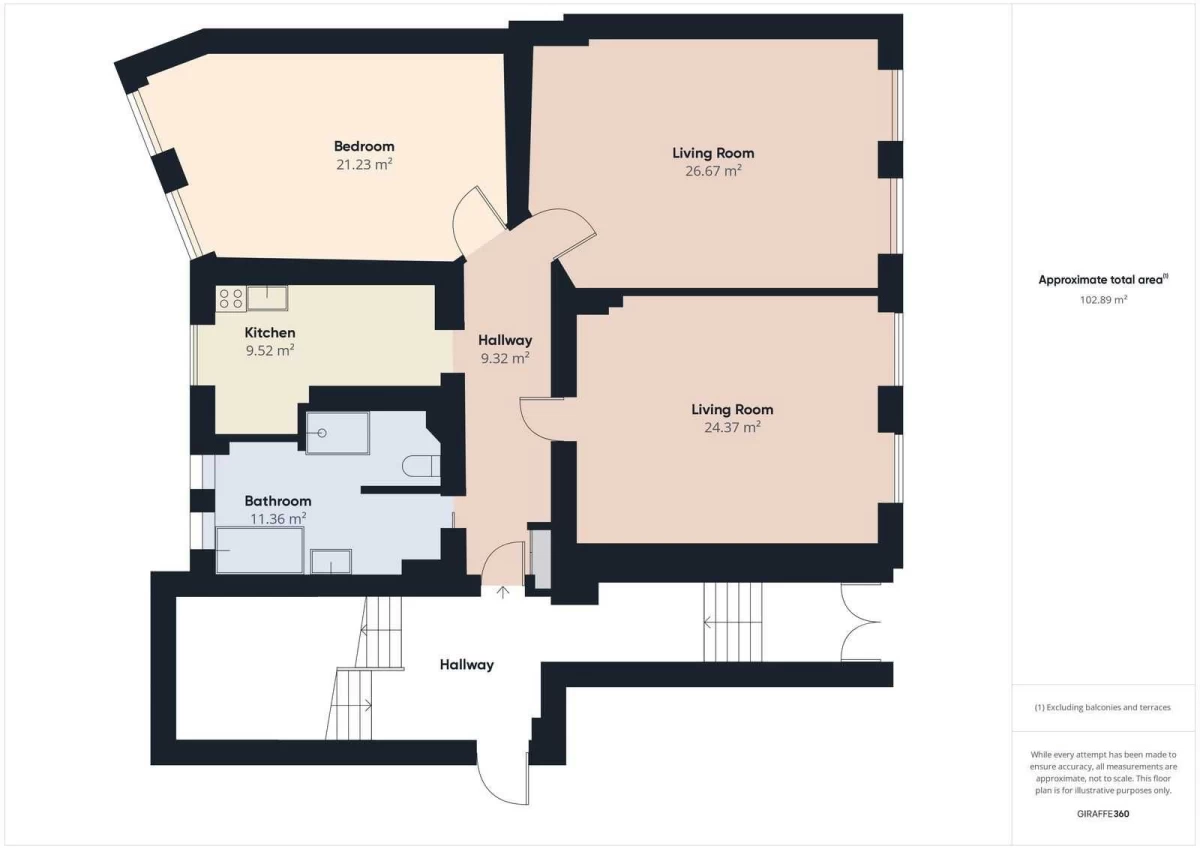 Przestronne mieszkanie 3 pokojowe - 101,79m2 Szczecin