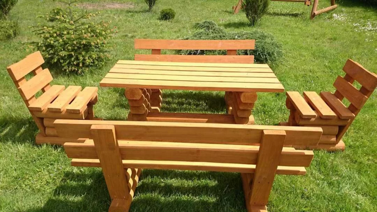 Meble ogrodowe Elbląg Biesiadne. Masywne. Transport gratis!!!