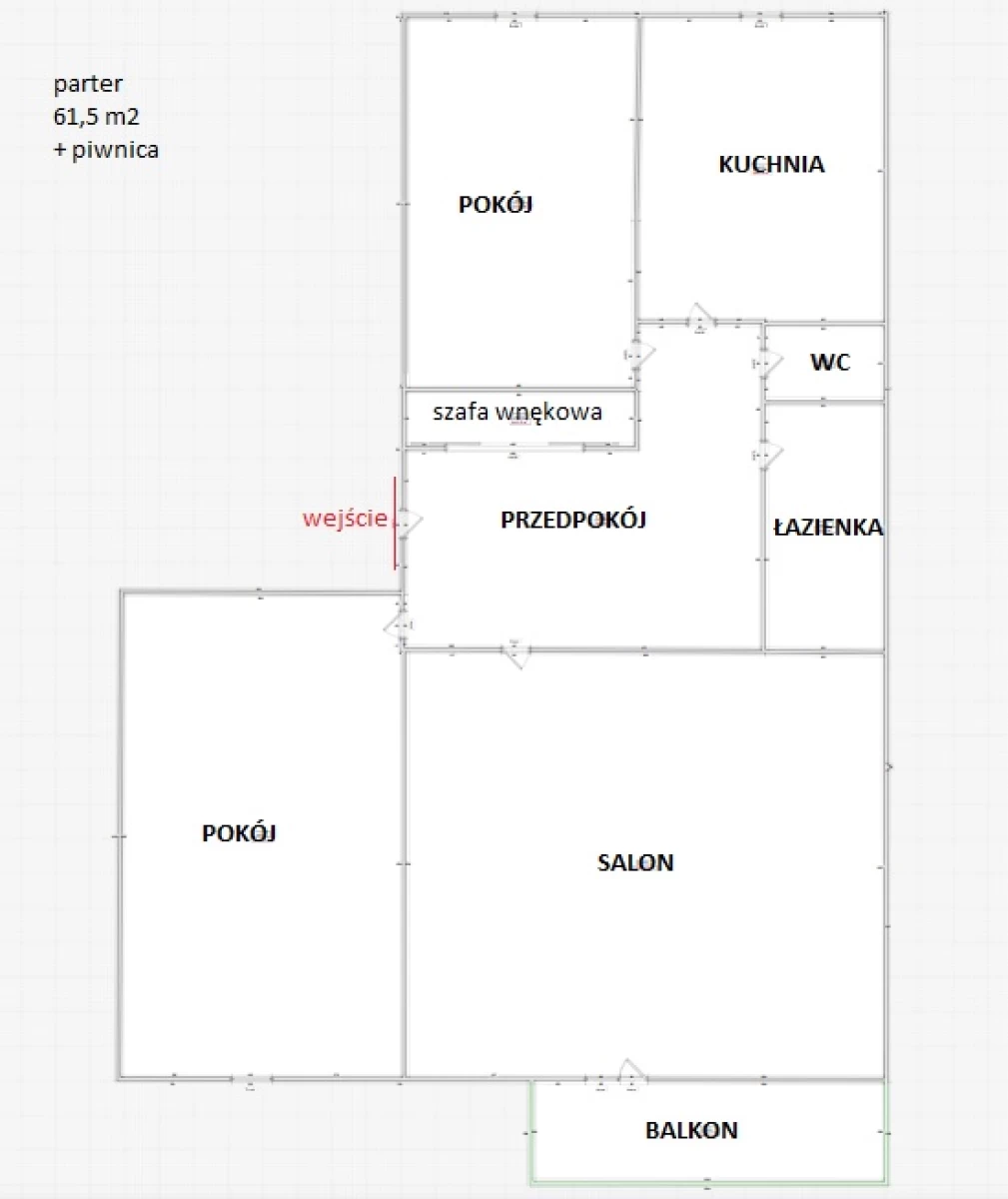 Sprzedam prywatnie, bez prowizji mieszkanie na osiedlu Zachód Chełm parter 61,5 m2