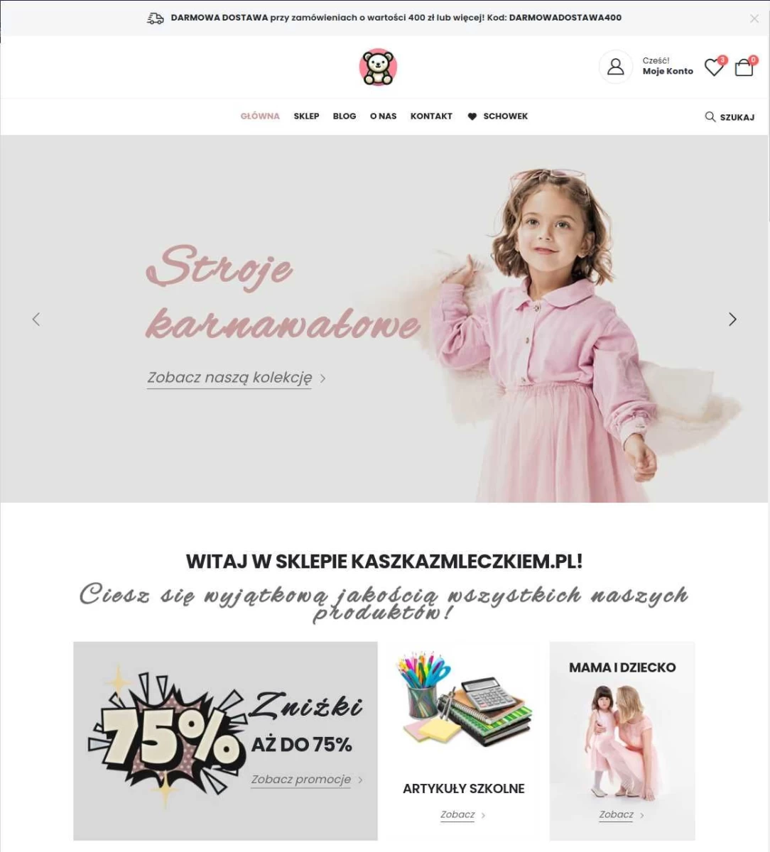 Gotowy sklep dropshippingowy, podłączona hurtownia
