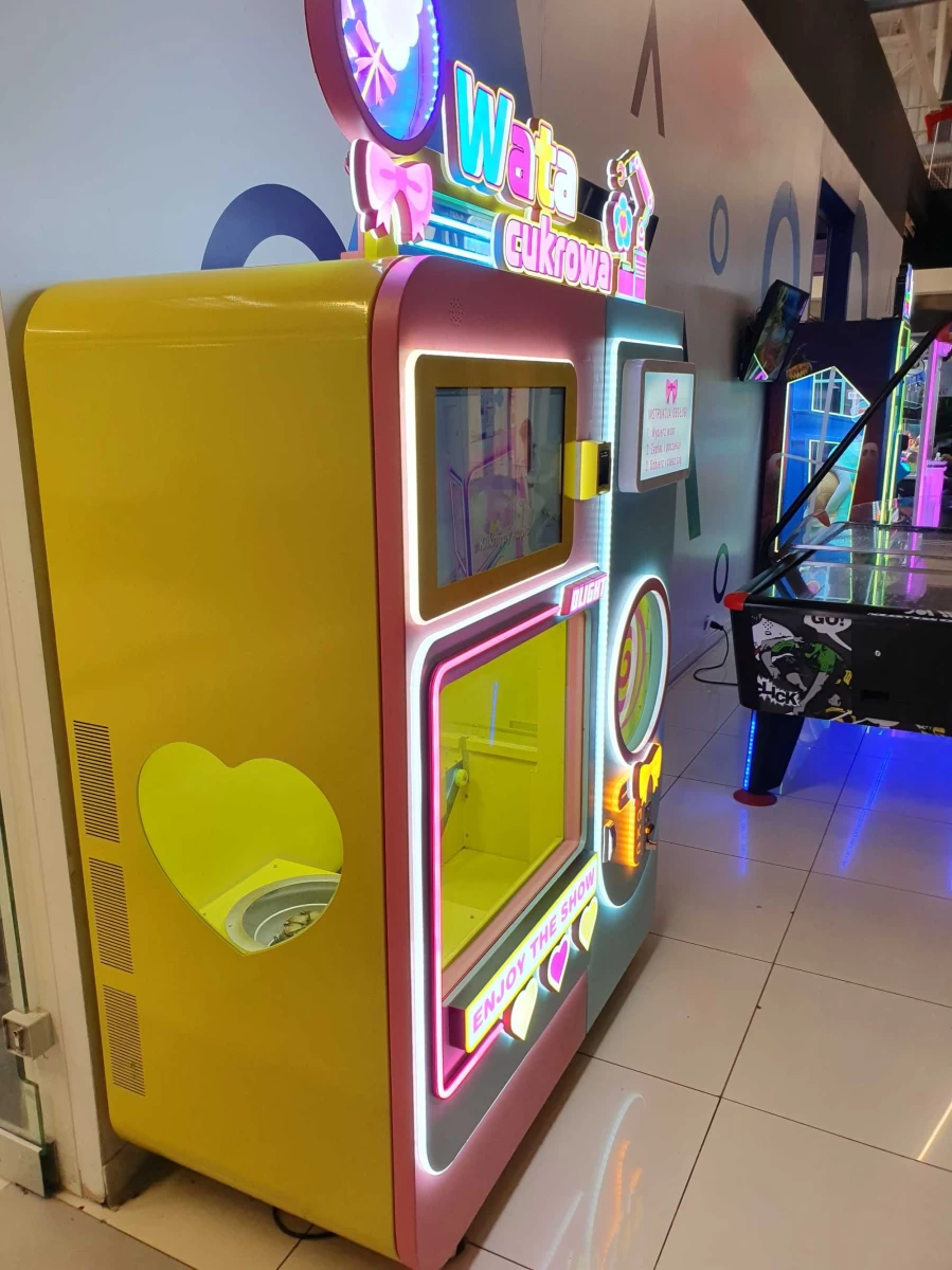 Gotowy biznes sprzedam Automat do waty cukrowej w centrum handlowym