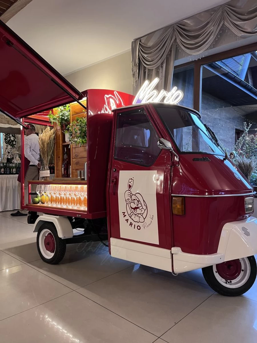 Piaggio Ape 50 - prosecco van - gotowy biznes mobilny bar Sprzedam Mława