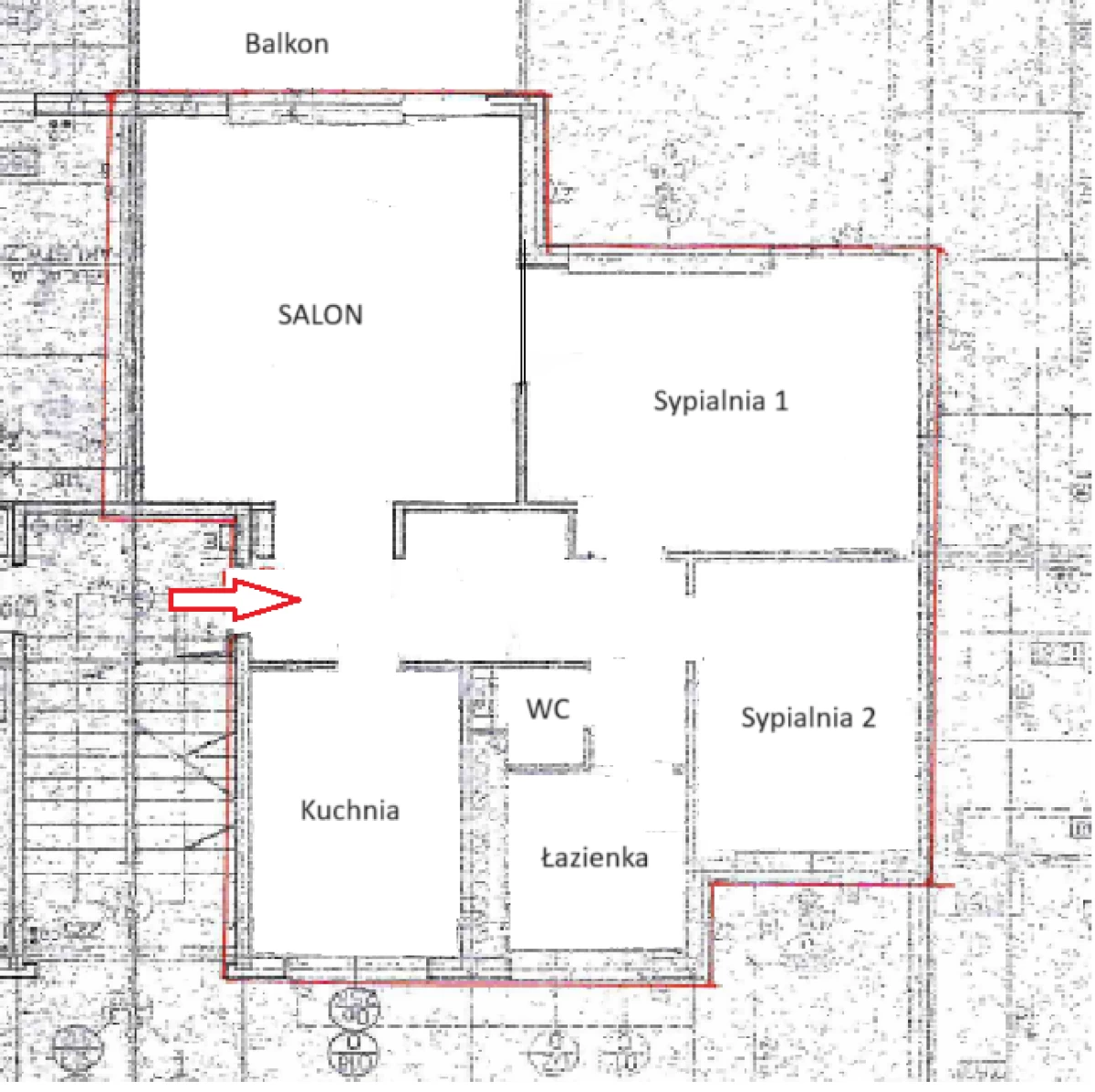 Sprzedam 3-pokojowe mieszkanie o pow. 62 m2 w bloku w Zamościu, piętro 3/3.