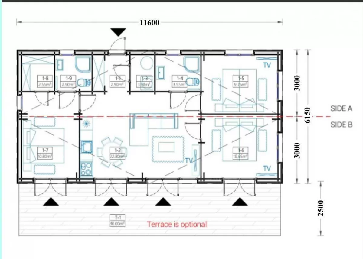 Domek drewniany 70m2 bez pozwolenia na budowę