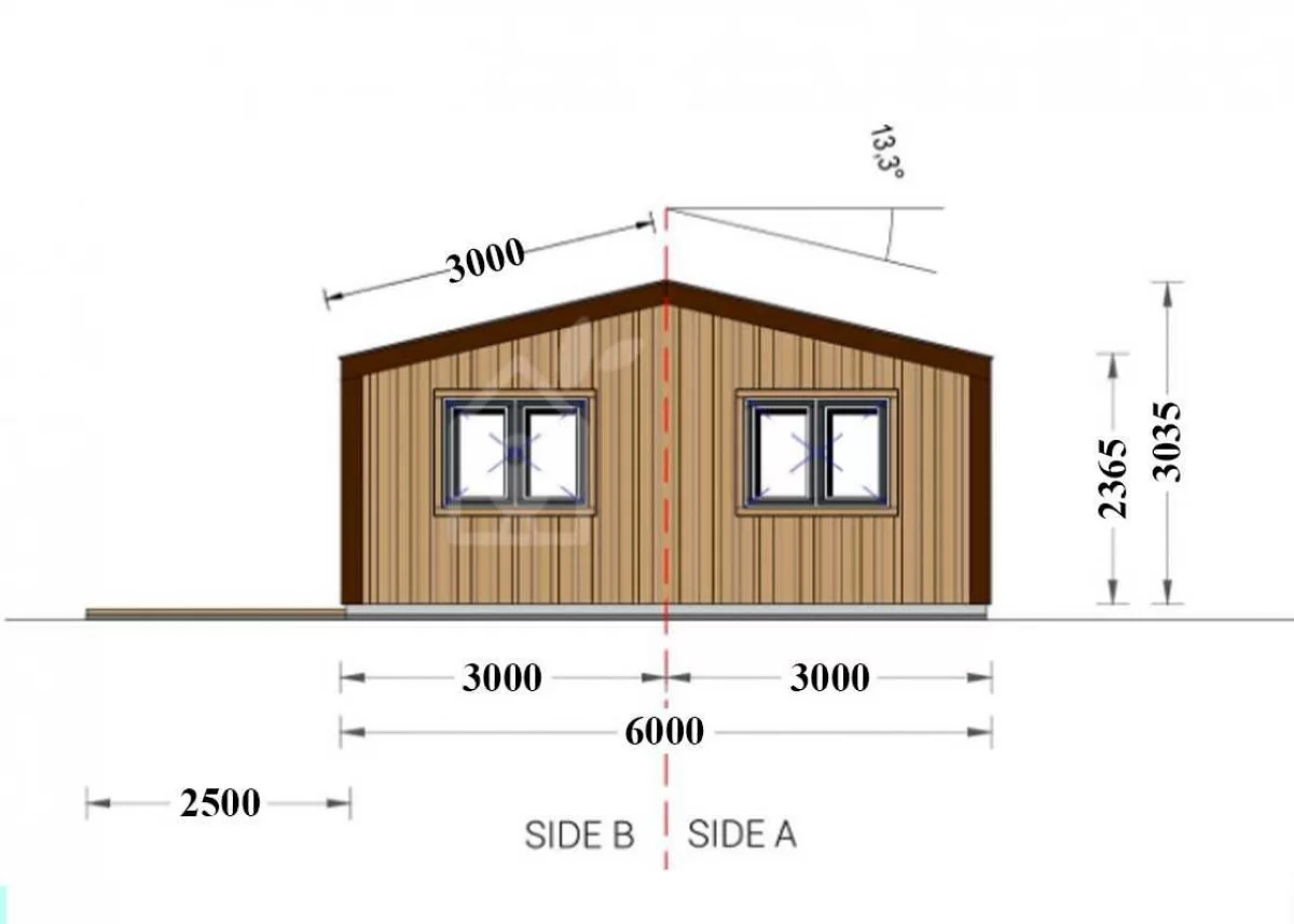 Domek drewniany 70m2 bez pozwolenia na budowę