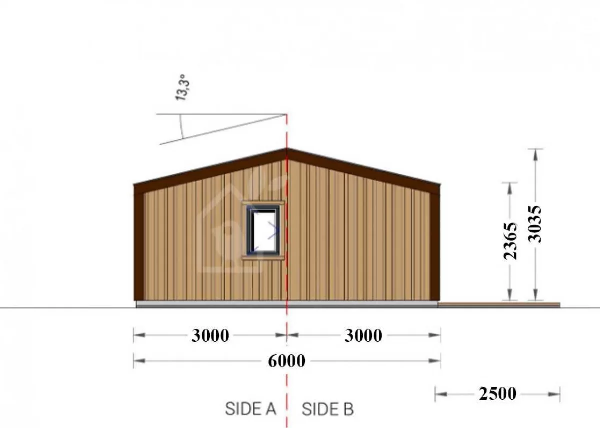 Domek drewniany 70m2 bez pozwolenia na budowę