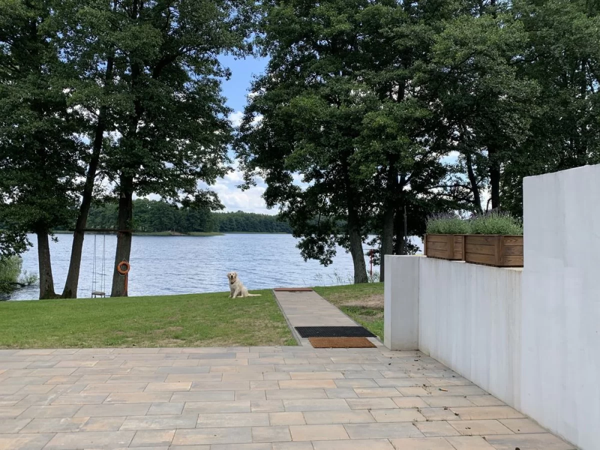 Domek na Mazurach z własną linią brzegową nad jeziorem, sauna, bania