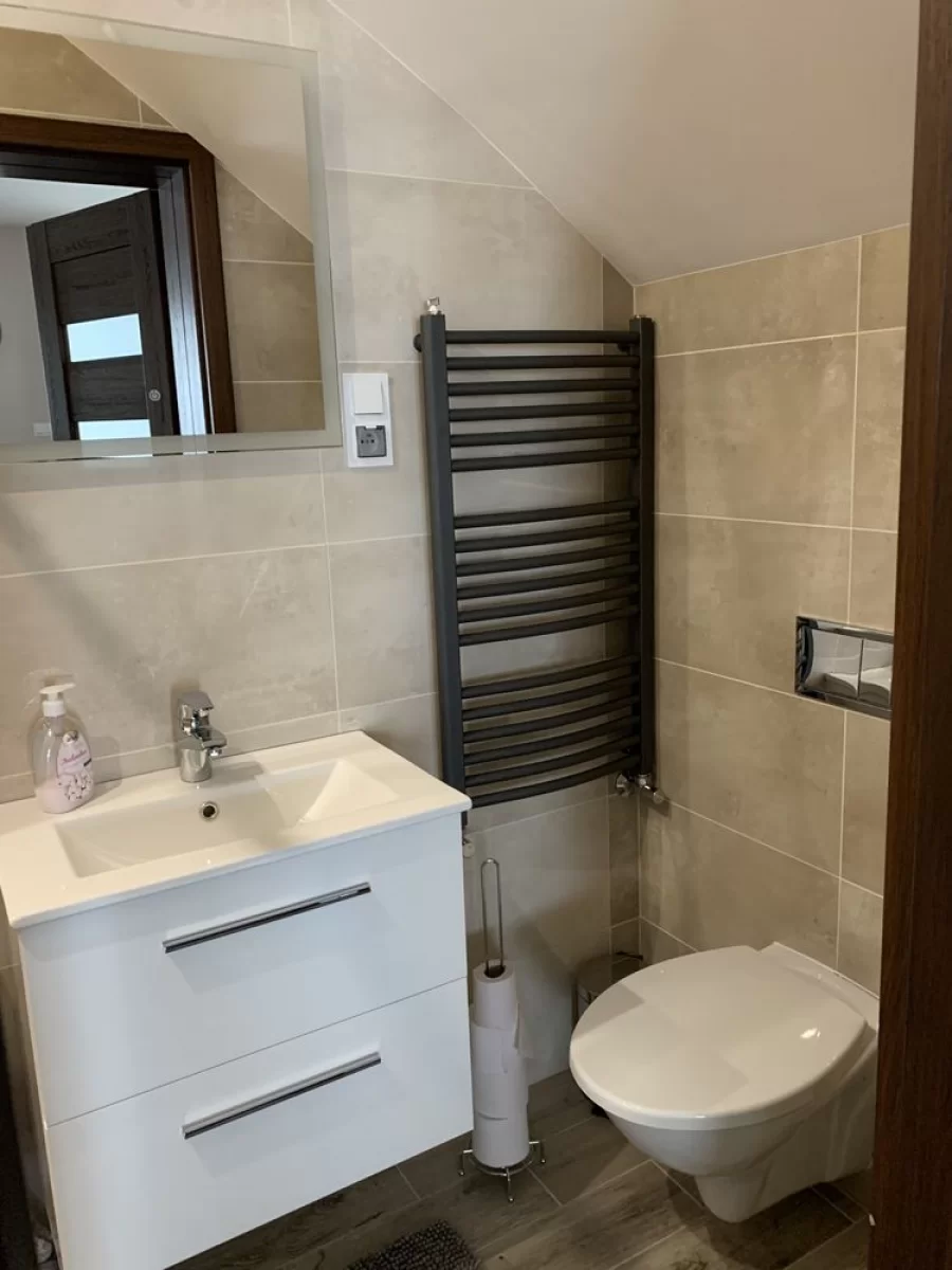 Domek na Mazurach z własną linią brzegową nad jeziorem, sauna, bania