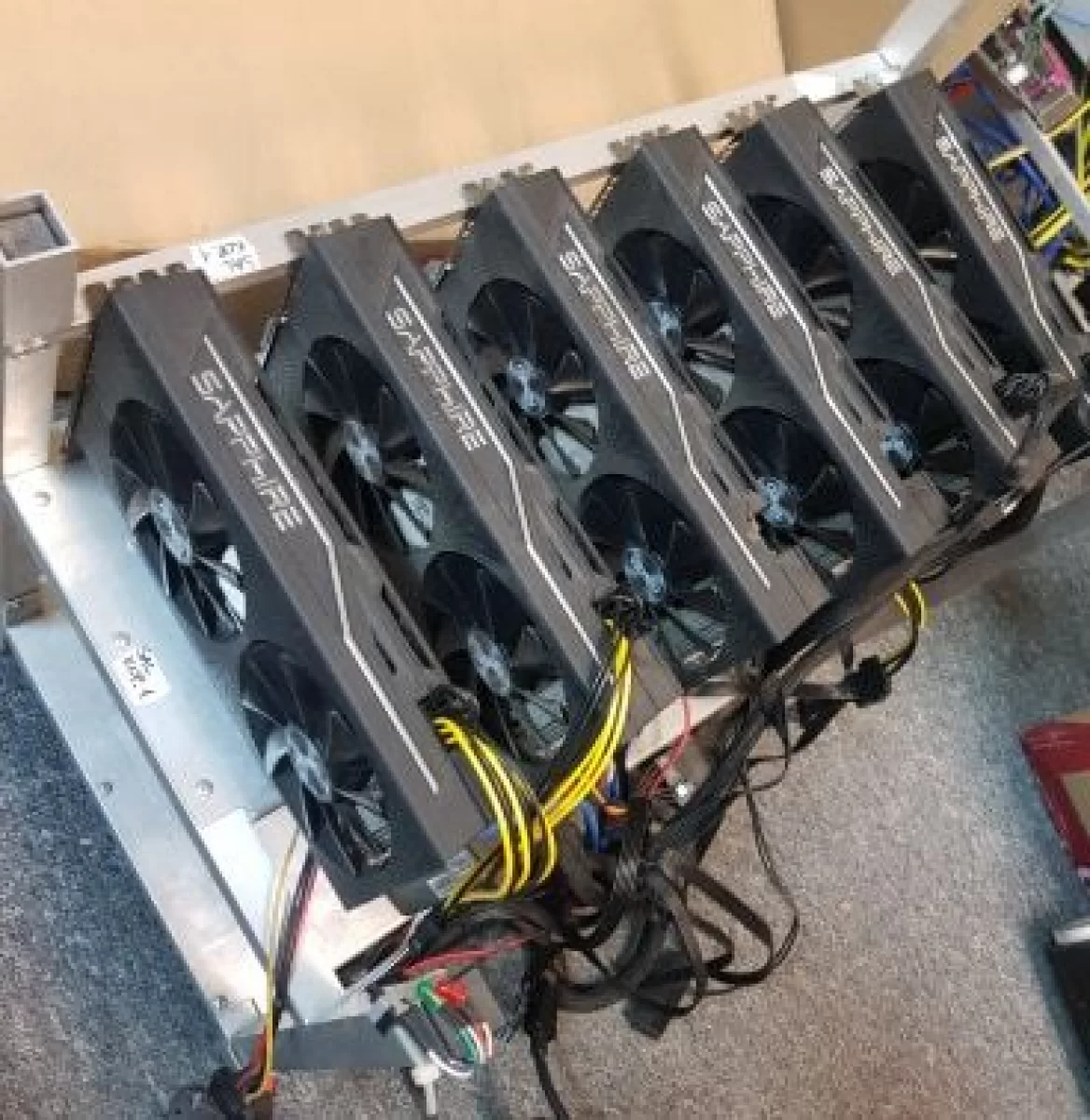 Koparka kryptowalut 6x RX 470/570 4GB - 180 Mh/s