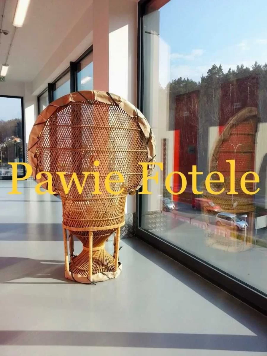 Fotografia ślubna OD RĘKI fotel peacock NOWY emanuelle rattanowy fotel paw ślub boho