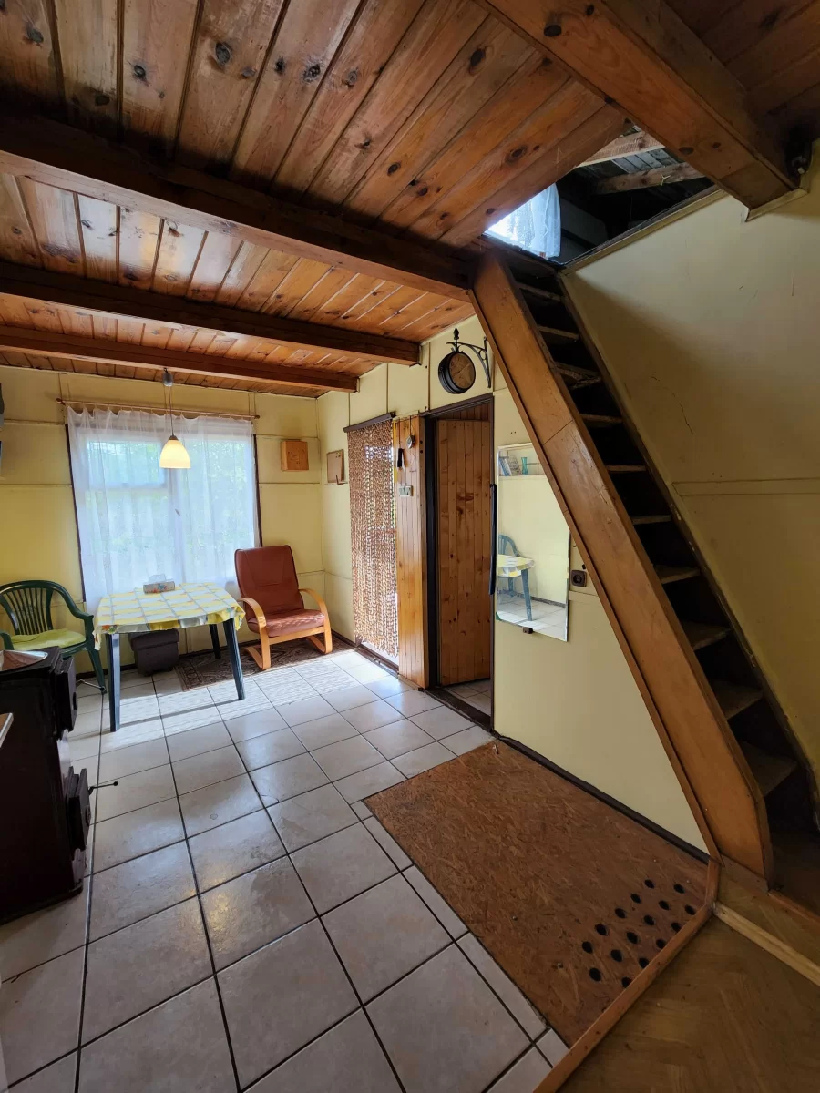 Dzialka ROD 400m2, dom murowany 35m2, Olkuska 10 od Brzezinskiej