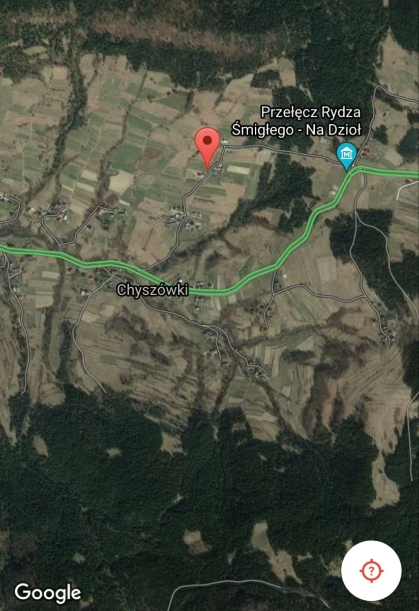 Działka budowlana 17 arów widokowa, prąd Chyszówki Góry Beskid Wyspowy