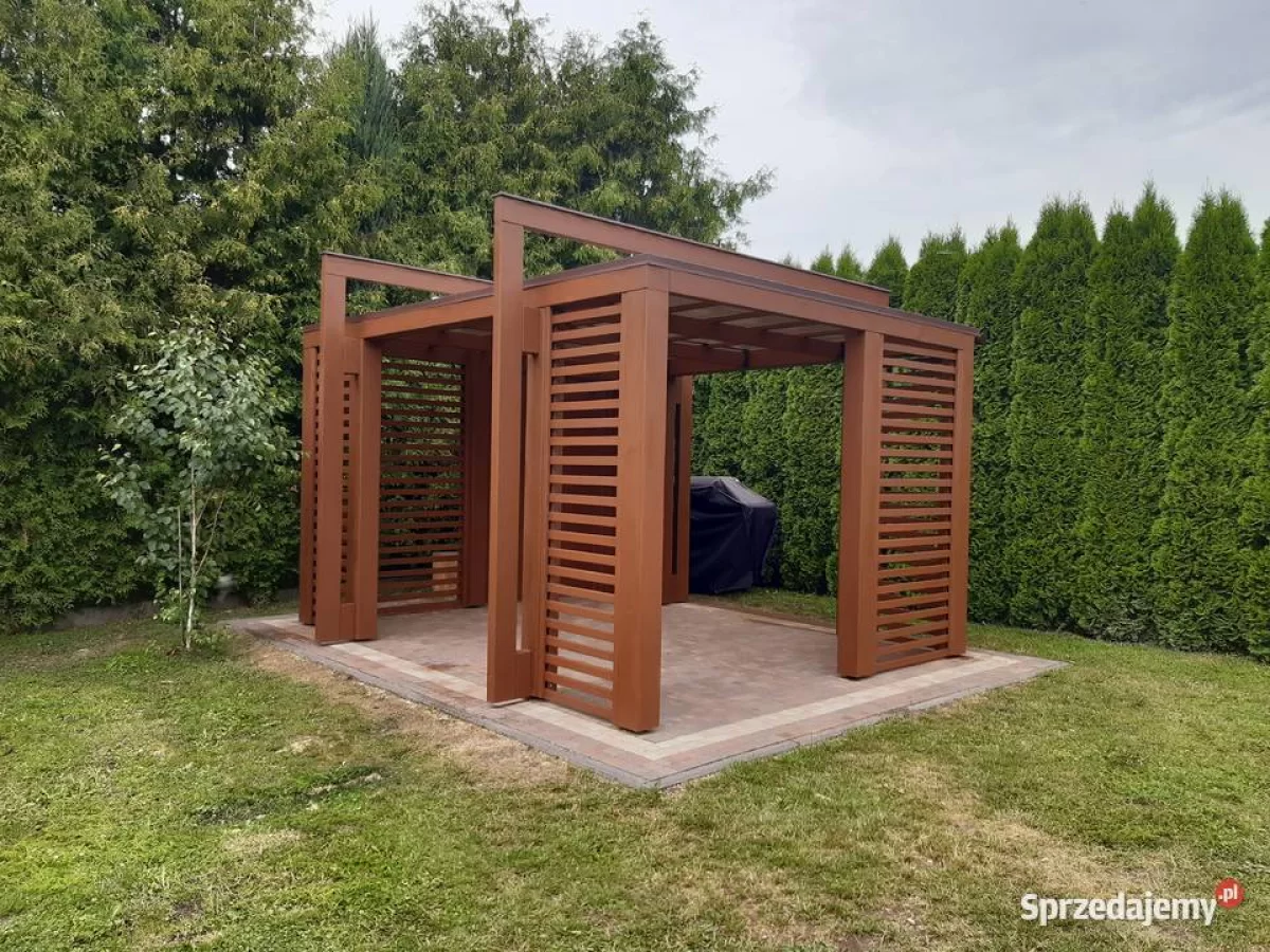 Nowoczesna drewniana altana ogrodowa A13 altanka patio