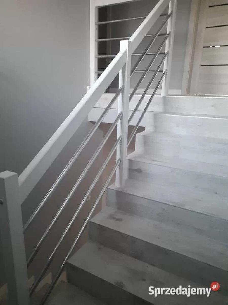 Balustrada Barierka Drewniana Metalowa Na Wymiar