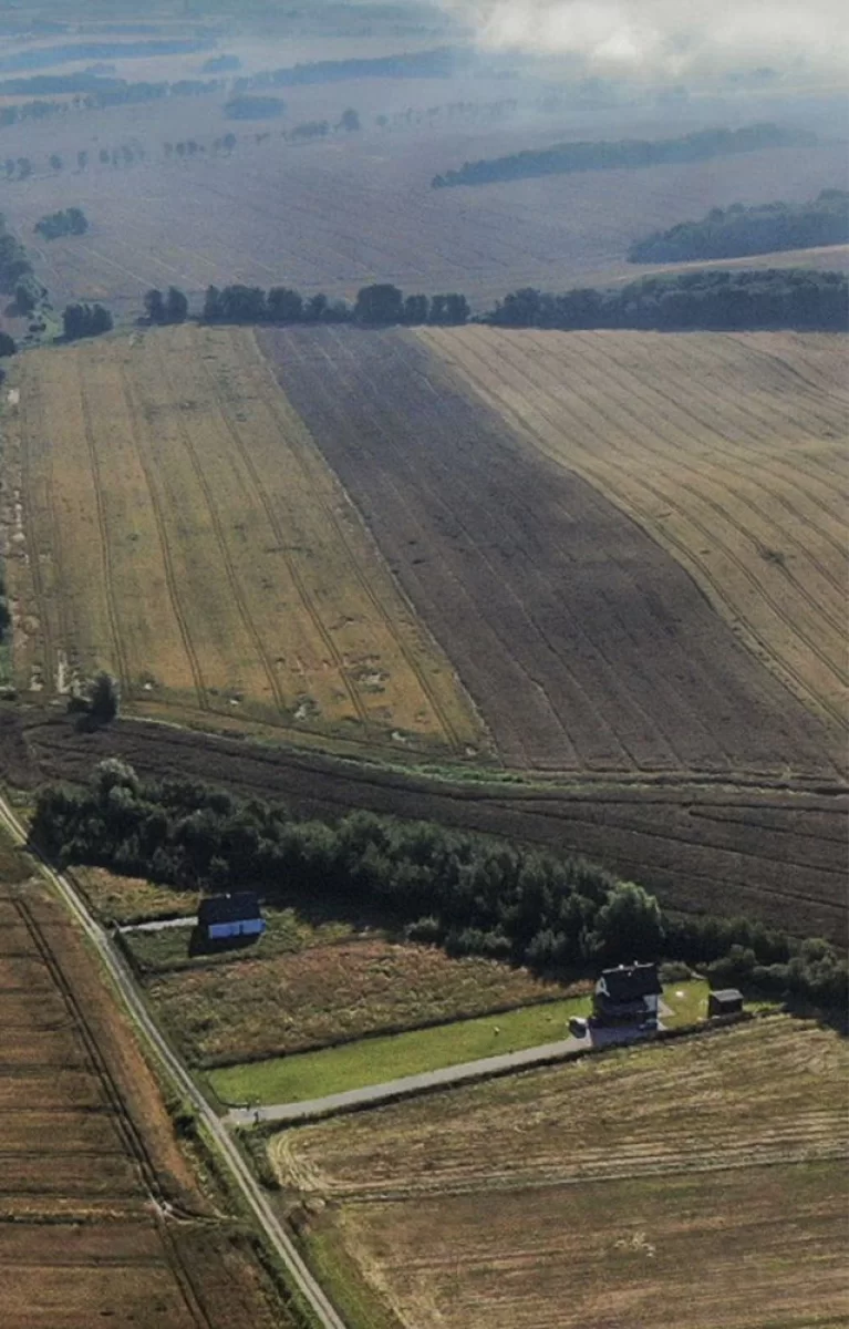 Działka budowlana z widokiem na morze oraz jezioro, Kopań / k.Darłówka