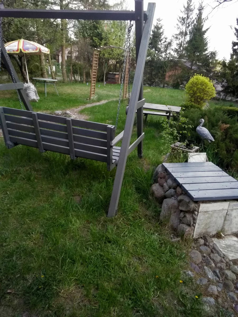 Zielona posiadłosc z domem na Kaszubach nieopodal Stężycy